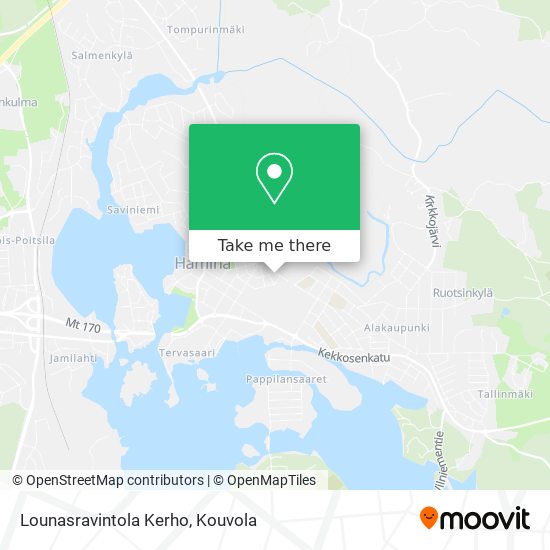 Lounasravintola Kerho map