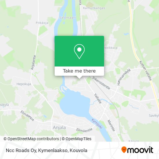 Ncc Roads Oy, Kymenlaakso map