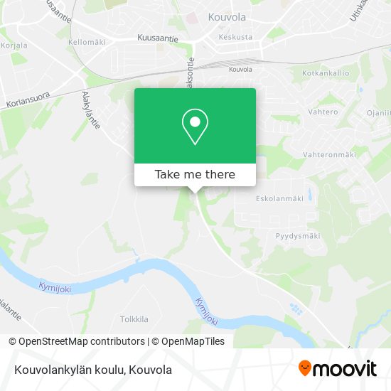 Kouvolankylän koulu map