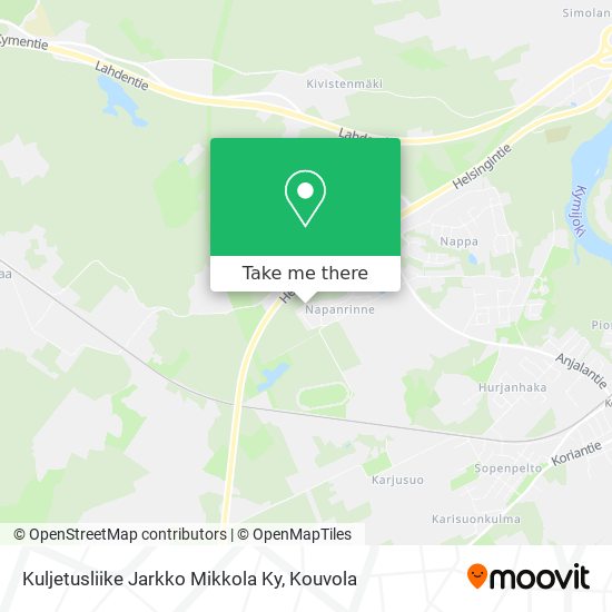 Kuljetusliike Jarkko Mikkola Ky map
