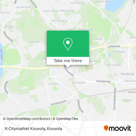 K-Citymarket Kouvola map