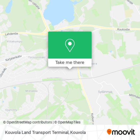Kouvola Land Transport Terminal map