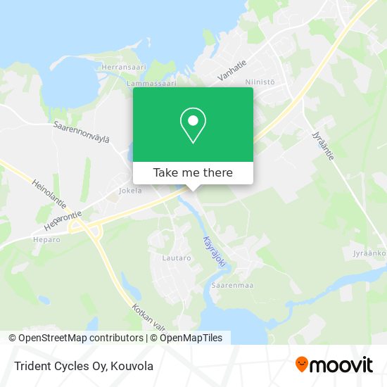 Trident Cycles Oy map