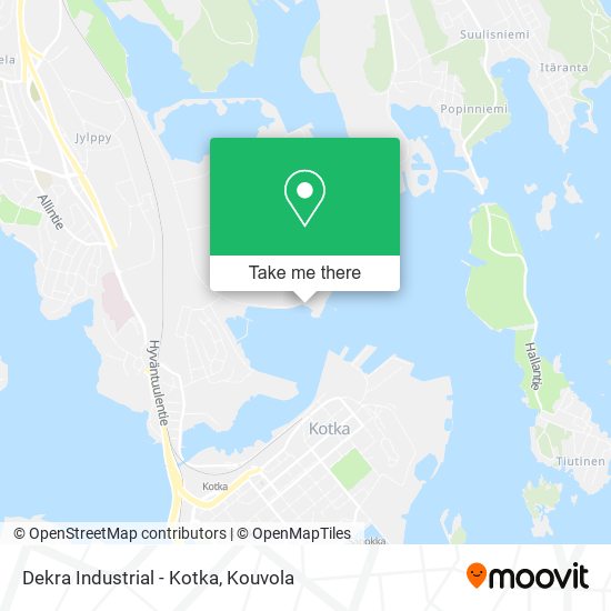 Dekra Industrial - Kotka map