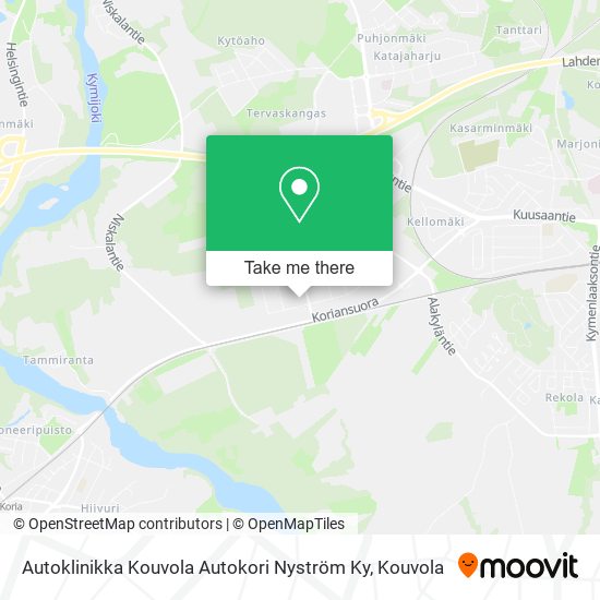 Autoklinikka Kouvola Autokori Nyström Ky map