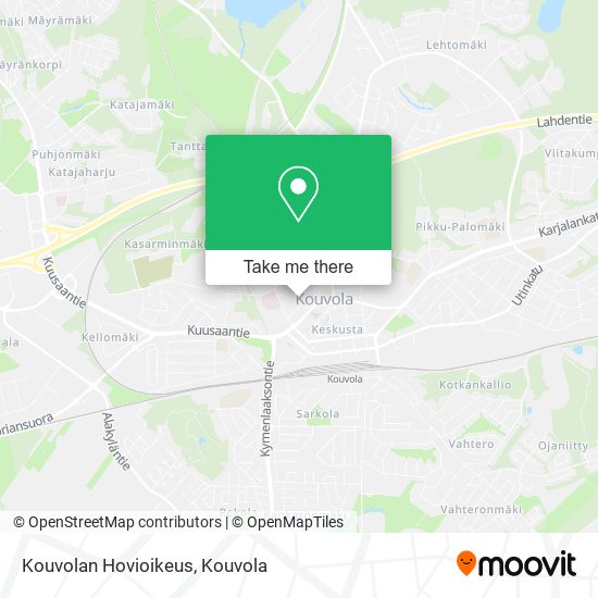 Kouvolan Hovioikeus map