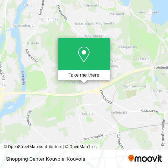 Shopping Center Kouvola map