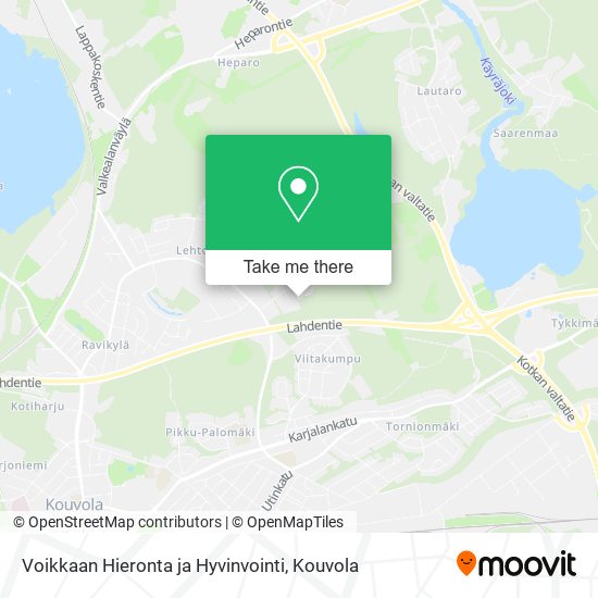 Voikkaan Hieronta ja Hyvinvointi map