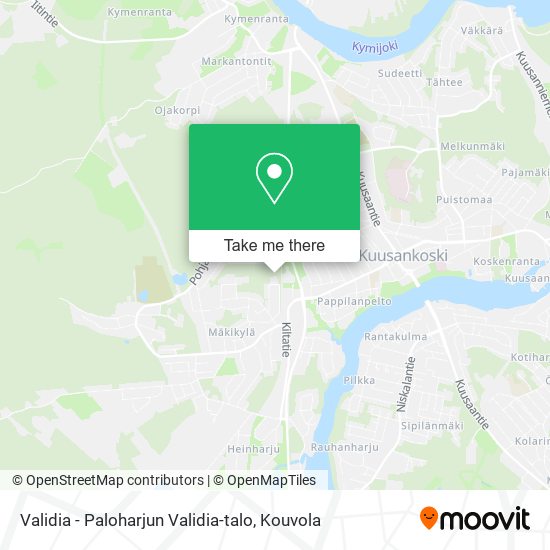 Validia - Paloharjun Validia-talo map