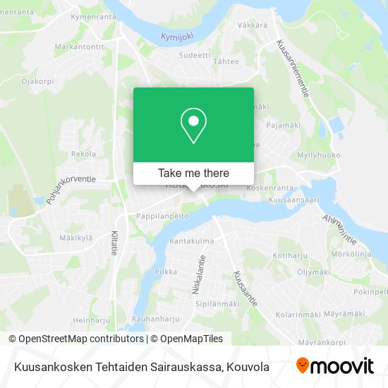 Kuusankosken Tehtaiden Sairauskassa map