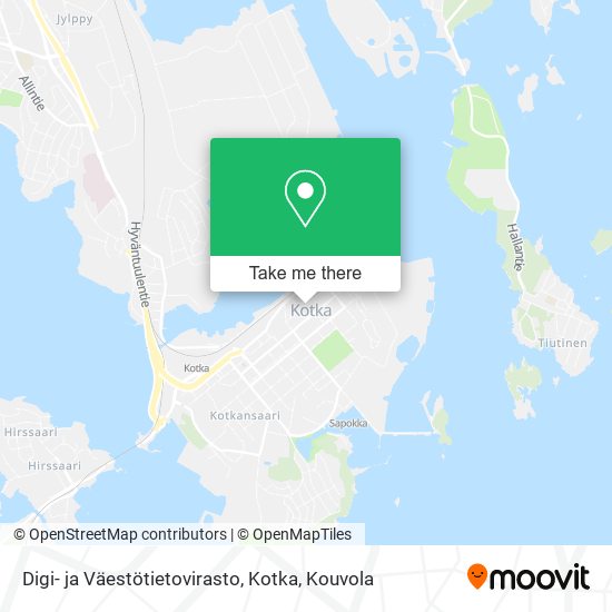 Digi- ja Väestötietovirasto, Kotka map