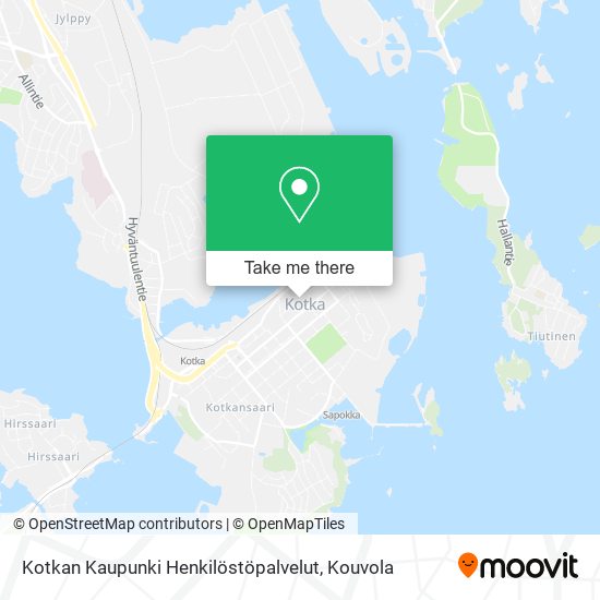 Kotkan Kaupunki Henkilöstöpalvelut map