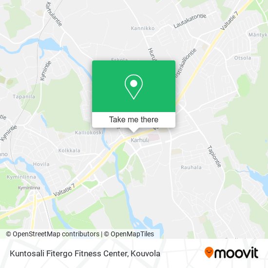 Kuntosali Fitergo Fitness Center map