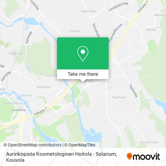 Aurinkopiste Kosmetologinen Hoitola - Solarium map