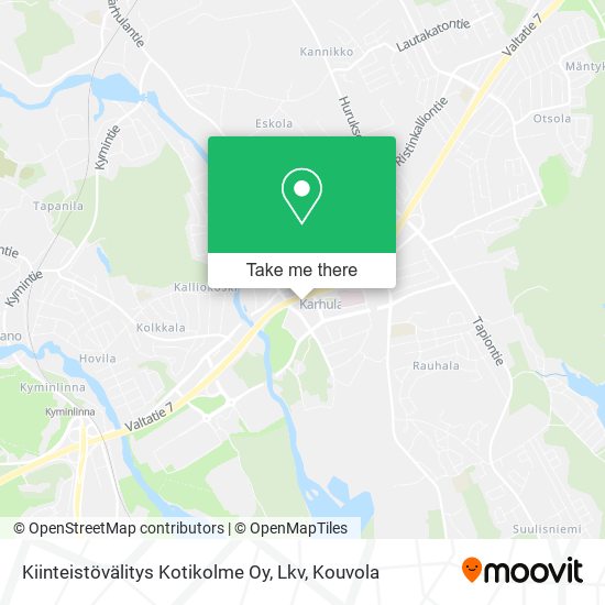 Kiinteistövälitys Kotikolme Oy, Lkv map