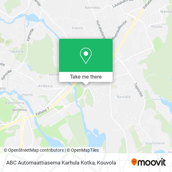 ABC Automaattiasema Karhula Kotka map