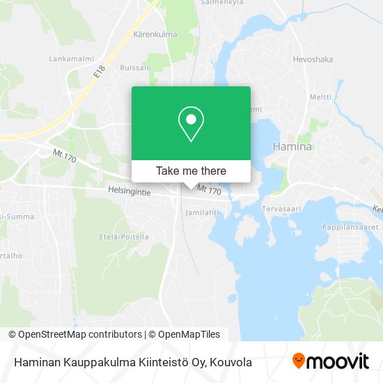 Haminan Kauppakulma Kiinteistö Oy map