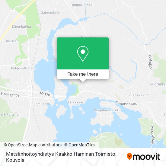 Metsänhoitoyhdistys Kaakko Haminan Toimisto map