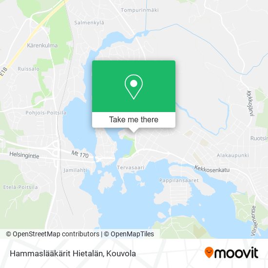 Hammaslääkärit Hietalän map