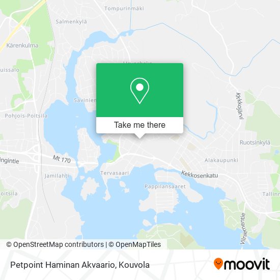 Petpoint Haminan Akvaario map