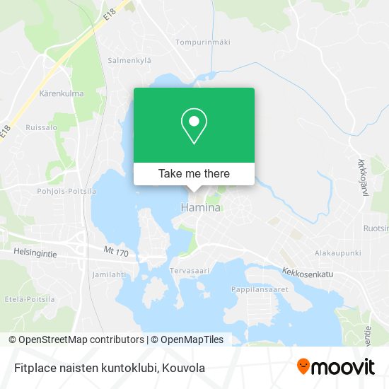 Fitplace naisten kuntoklubi map