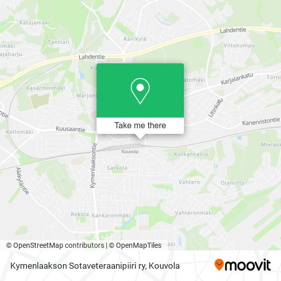 Kymenlaakson Sotaveteraanipiiri ry map