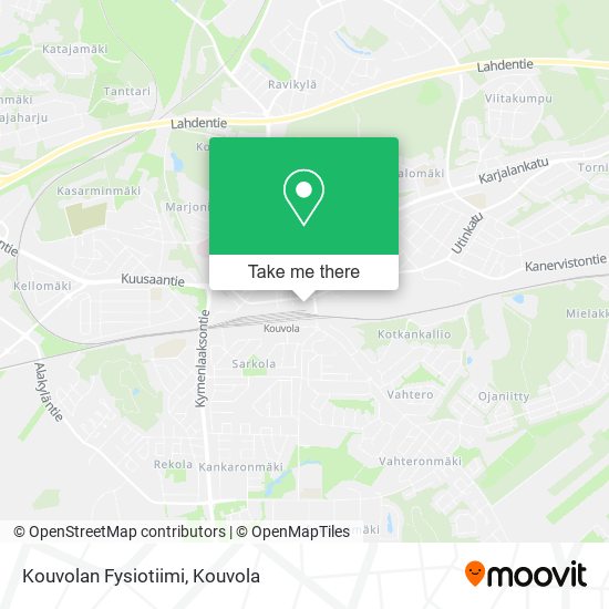 Kouvolan Fysiotiimi map