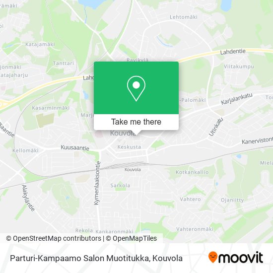 Parturi-Kampaamo Salon Muotitukka map
