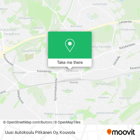 Uusi Autokoulu Pitkänen Oy map
