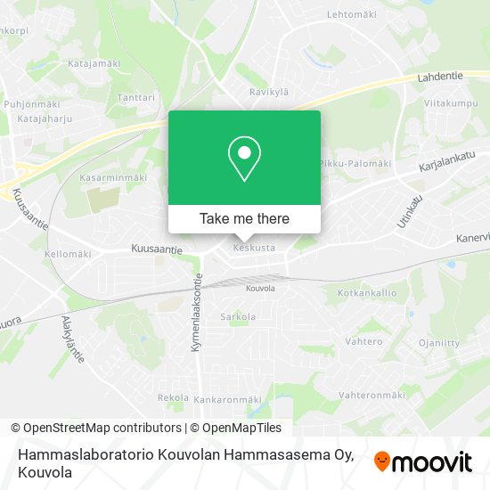 Hammaslaboratorio Kouvolan Hammasasema Oy map