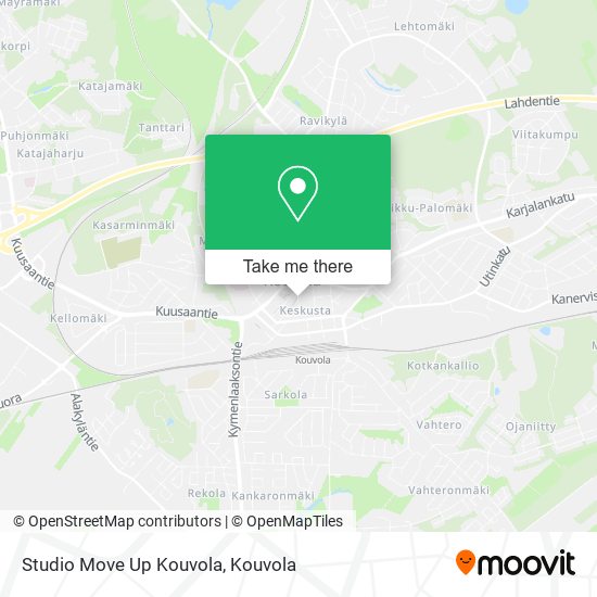 Studio Move Up Kouvola map