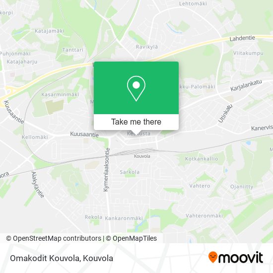 Omakodit Kouvola map