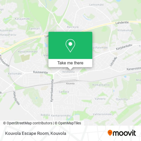 Kouvola Escape Room map