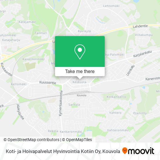 Koti- ja Hoivapalvelut Hyvinvointia Kotiin Oy map