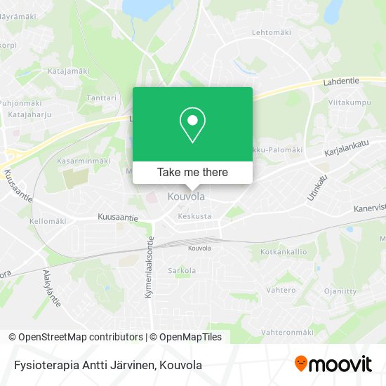 Fysioterapia Antti Järvinen map