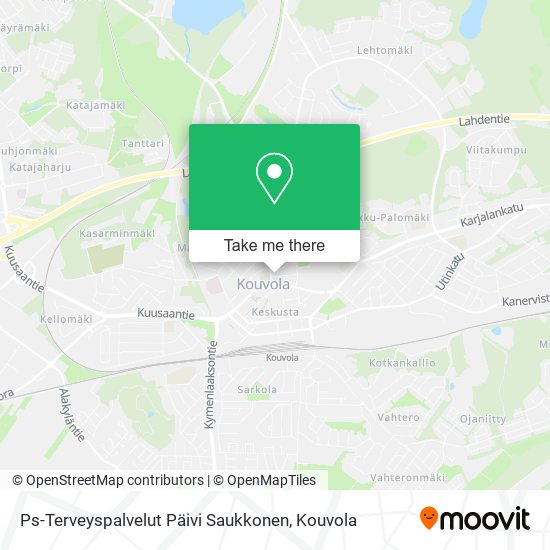 Ps-Terveyspalvelut Päivi Saukkonen map