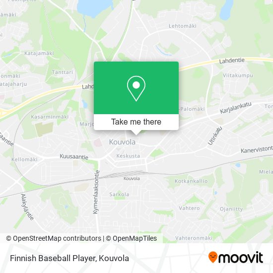 Finnish Baseball Player map