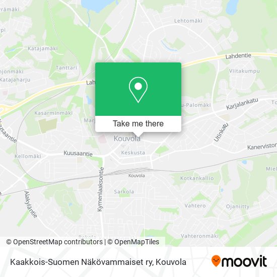 Kaakkois-Suomen Näkövammaiset ry map