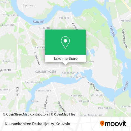 Kuusankosken Retkeilijät ry map