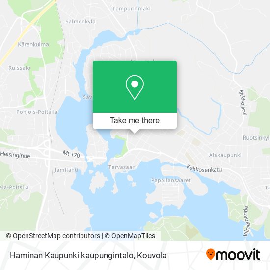 Haminan Kaupunki kaupungintalo map