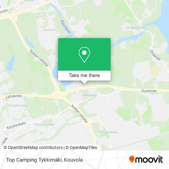 Top Camping Tykkimäki map