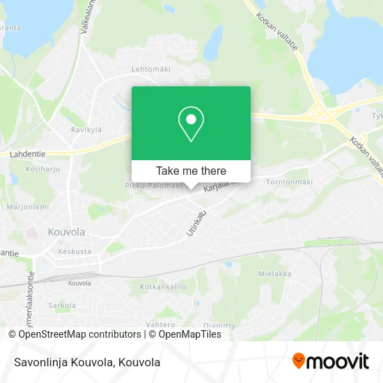Savonlinja Kouvola map
