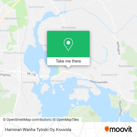Haminan Wanha Työski Oy map