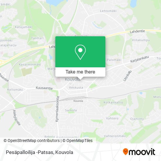 Pesäpalloilija -Patsas map
