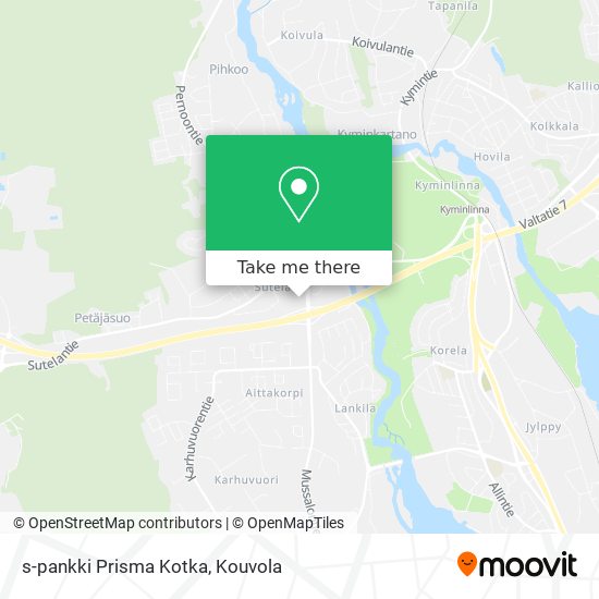s-pankki Prisma Kotka map