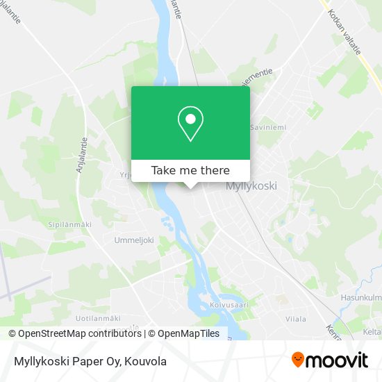 Myllykoski Paper Oy map