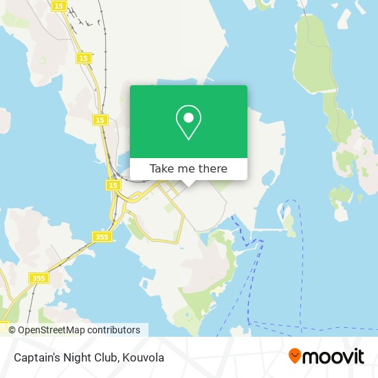 Captain's Night Club map
