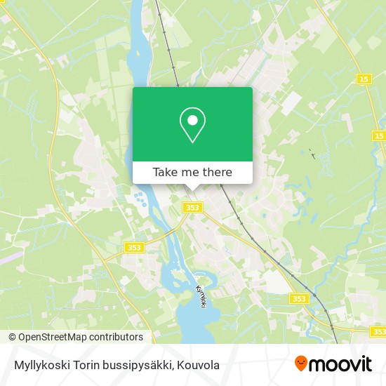 Myllykoski Torin bussipysäkki map
