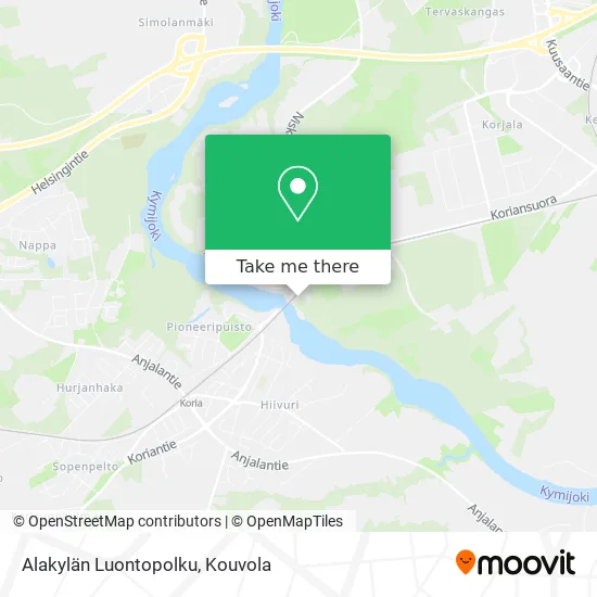 Alakylän Luontopolku map