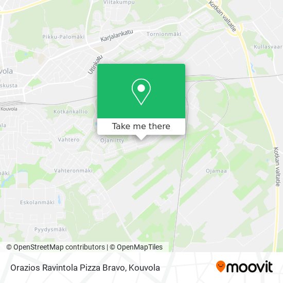Orazios Ravintola Pizza Bravo map